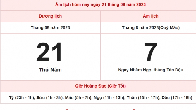 Ứng dụng website xem &acirc;m lịch, phong thủy