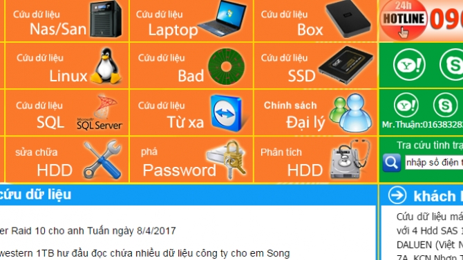 Thiết kế website cho c&ocirc;ng ty Thi&ecirc;n T&acirc;n