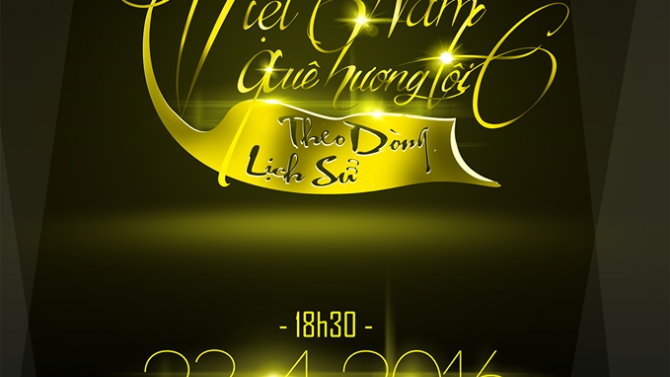 Thiết kế poster Việt Nam qu&ecirc; hương t&ocirc;i