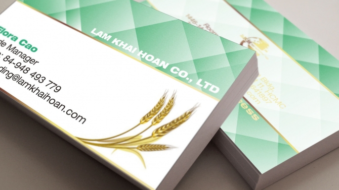 Thiết kế namecard cho c&ocirc;ng ty L&acirc;m Khải Ho&agrave;n