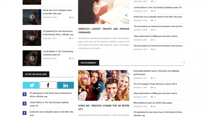 Lifemag Template Project