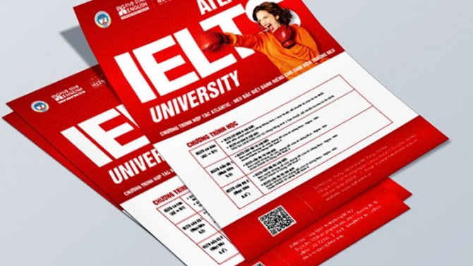 Thiết kế tờ rơi IELTS