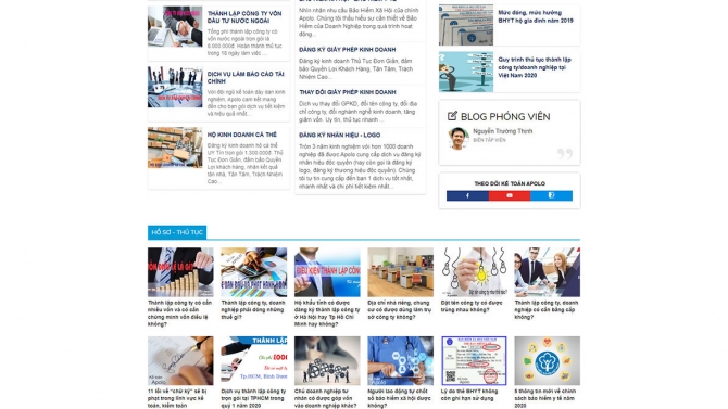 Thiết kế web dịch vụ kế to&aacute;n - Kế To&aacute;n Apolo