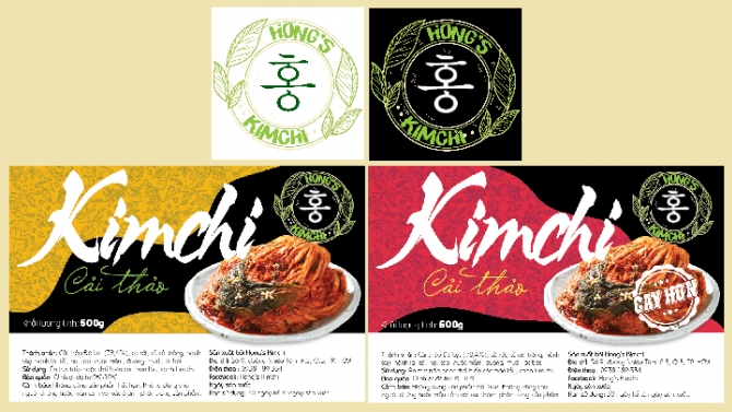 Logo & nh&atilde;n hiệu / bao b&igrave; kimchi đ&oacute;ng hộp