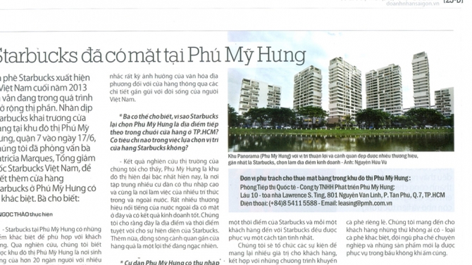 PR Executive for Phu My Hung Development Corporation
