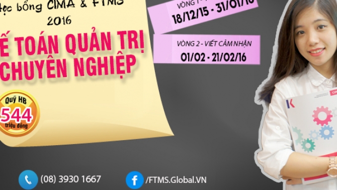 Banner của một cuộc thi học bổng