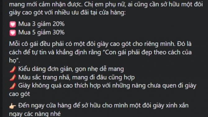 Viết b&agrave;i quảng c&aacute;o tr&ecirc;n Fanpage