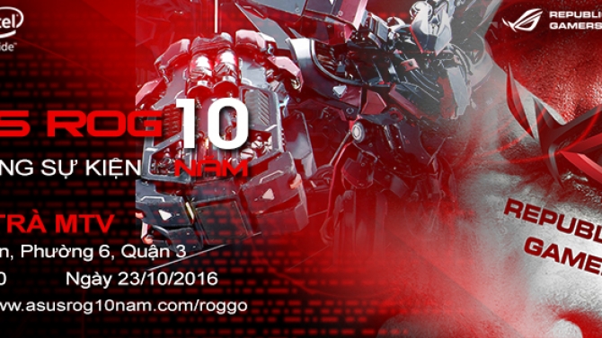 Thiết kế h&igrave;nh ảnh cho sự kiện ASUS ROG