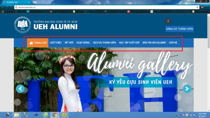 Thiết kế website v&agrave; h&igrave;nh ảnh: Alumni Website Project