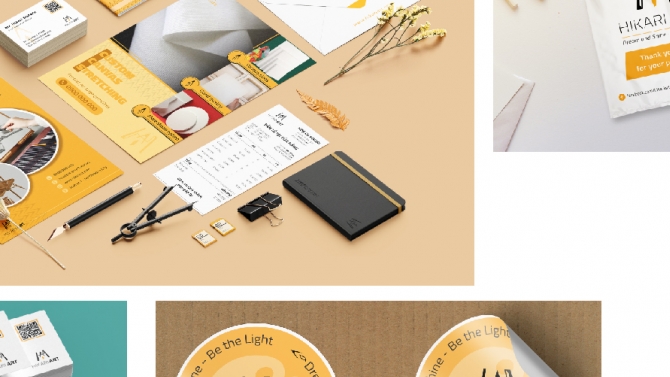 Bộ Nhận Diện Thương Hiệu Shop Họa Cụ