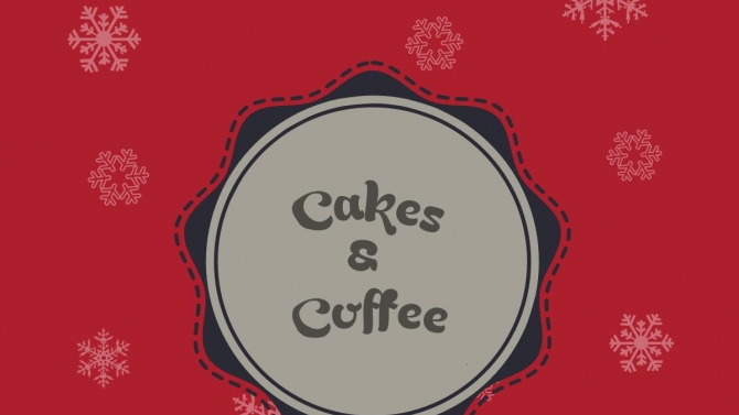 Thiết kế Banner cửa h&agrave;ng Cakes & Coffee