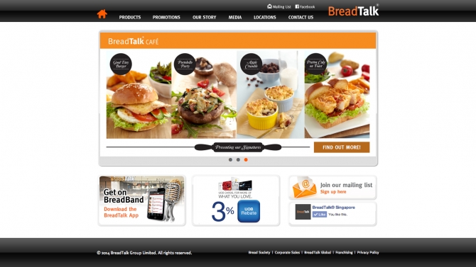 Front-end BreadTalk Singapore