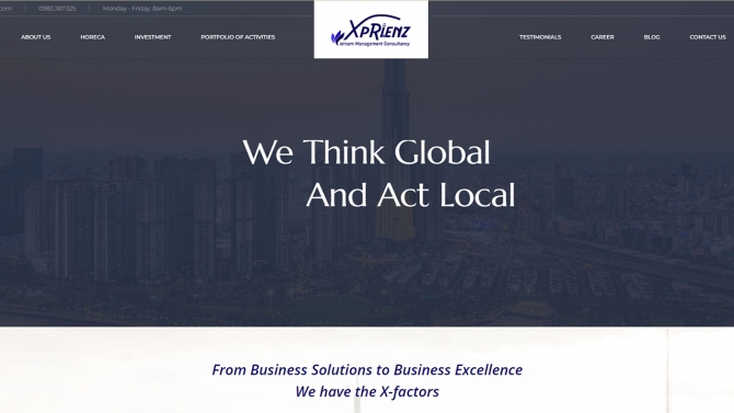 Website Giới thiệu c&ocirc;ng ty