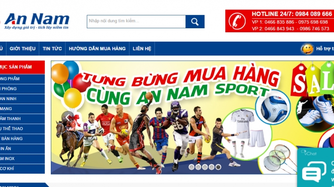 Website thương mại điện tử điển h&igrave;nh