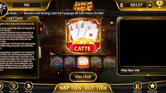 Game b&agrave;i Casino cho kh&aacute;ch VIP