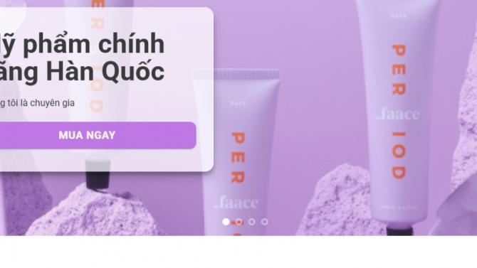 Thiết kế website B&aacute;n H&agrave;ng Mỹ Phẩm