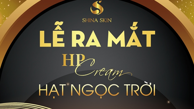 Thiết kế backdrop sự kiện c&ocirc;ng ty Shina Skin
