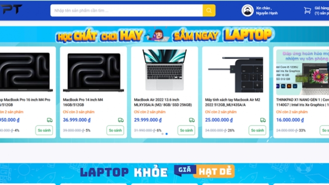 Giải ph&aacute;p Website b&aacute;n h&agrave;ng c&ocirc;ng nghệ tối ưu