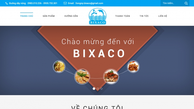 Thiết kế giao diện, Cắt HTML-CSS-JS Bixaco