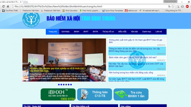 Thiết kế layout website