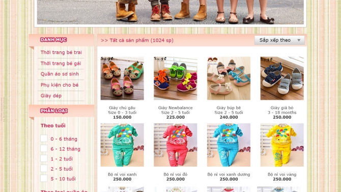 Website Kid Fashion