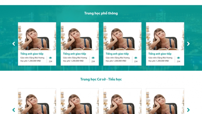 Thiết kế website học trực tuyến