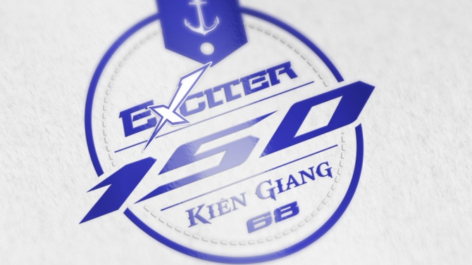 Thiết kế logo Group Exciter 150 Ki&ecirc;n Giang