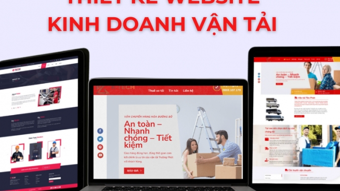 Thiết kế website kinh doanh vận tải