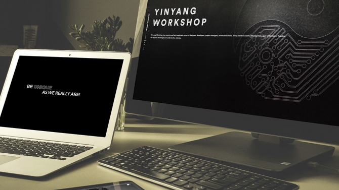UI Website Yin-yang Workshop - Unique Style