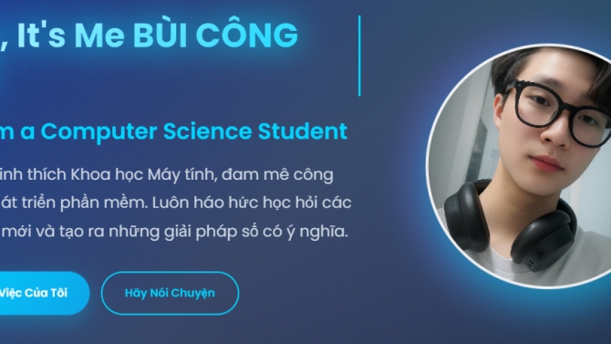 Trang web giới thiệu c&aacute; nh&acirc;n
