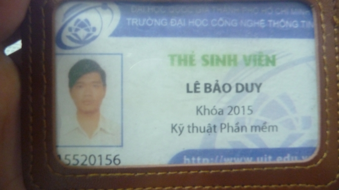 Thẻ Sinh Vi&ecirc;n Đại Học C&ocirc;ng Nghệ Th&ocirc;ng Tin