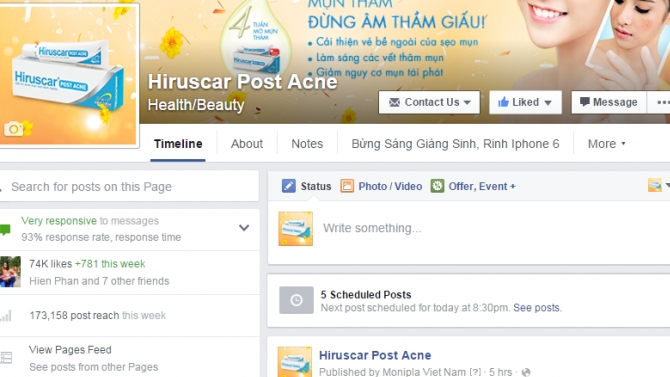 Ph&aacute;t triển nội dung tr&ecirc;n Fanpage