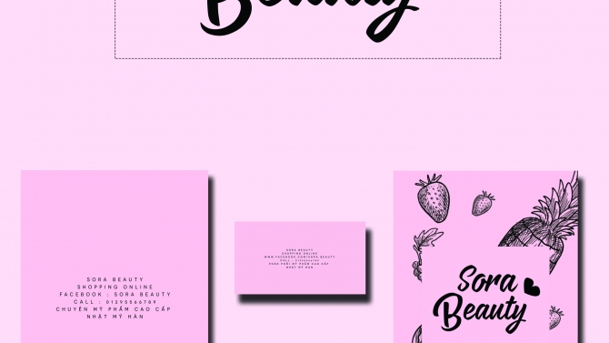 Sora beauty logo brading