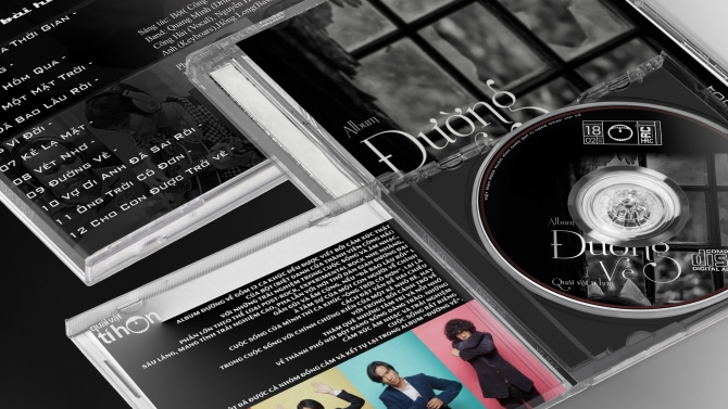thiết kế nh&atilde;n m&aacute;c bộ album CD