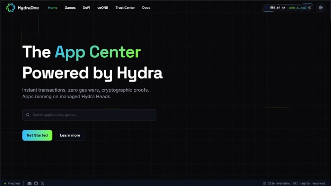 HydraOne -  Cardano Web3 Application Center