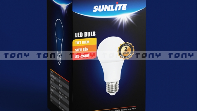 Thiết kế bao b&igrave; & catalogue b&oacute;ng đ&egrave;n Sunlite