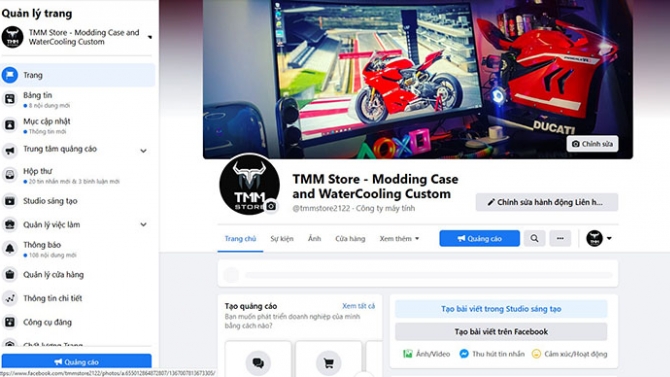 Quảng c&aacute;o, lập kế hoạch v&agrave; x&acirc;y dựng nội dung Facebook | TMM Store