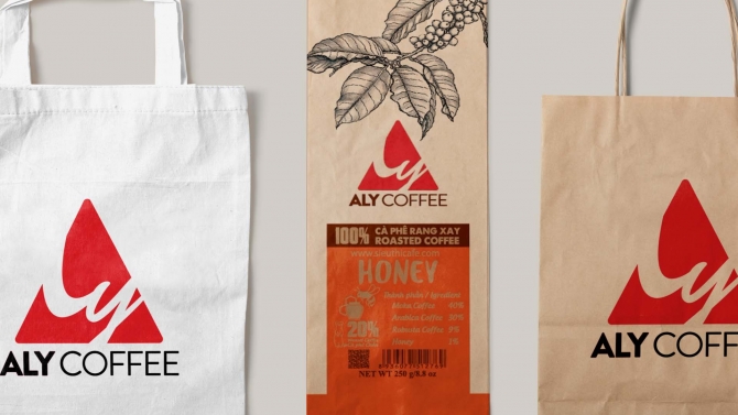 Thiết kế t&uacute;i Kraft Coffee