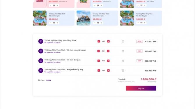 X&acirc;y dựng website b&aacute;n v&eacute; Legend park