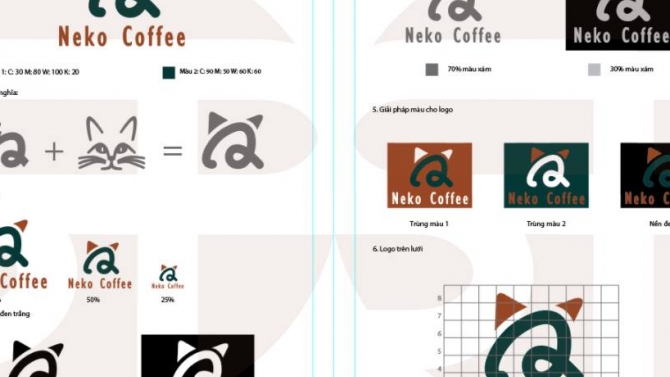 Thiết kế logo cho qu&aacute;n cafe