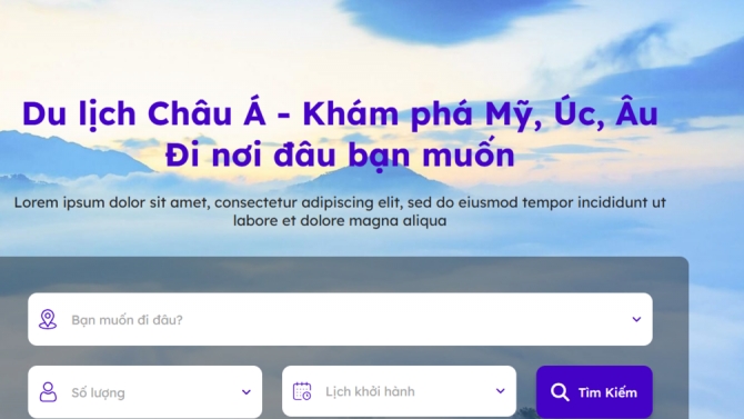 Project tour du lịch