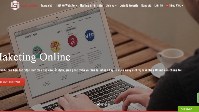 Thiết kế giao diện website Satina.com.vn