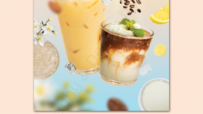 Thiết kế Poster sản phẩm cho thương hiệu Sophia's Coffee and Bakery