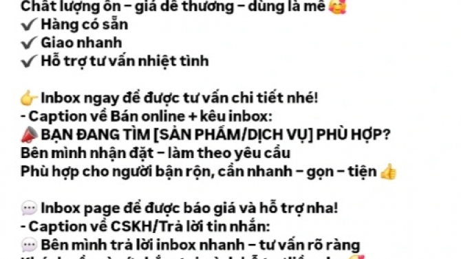 Cộng t&aacute;c vi&ecirc;n quản l&yacute; fanpage &ndash; đăng b&agrave;i, chỉnh nội dung, hỗ trợ inbox
