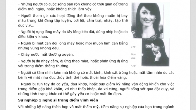Dịch t&agrave;i liệu về trang điểm & mỹ phẩm