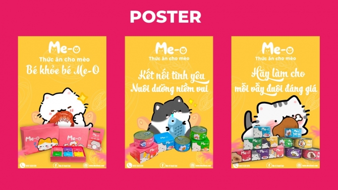 Thiết kế Poster ăn cho m&egrave;o