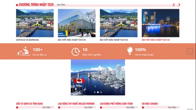 Web dịch vụ nhập tịch