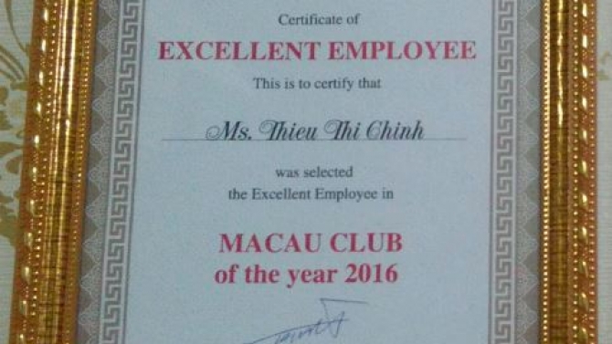 Excellent Staff of the year
