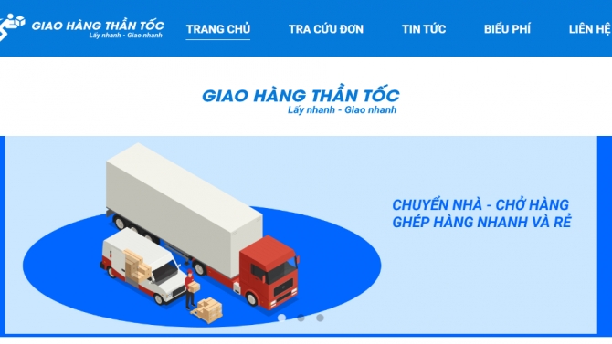 Website b&aacute;n h&agrave;ng v&agrave; giao h&agrave;ng