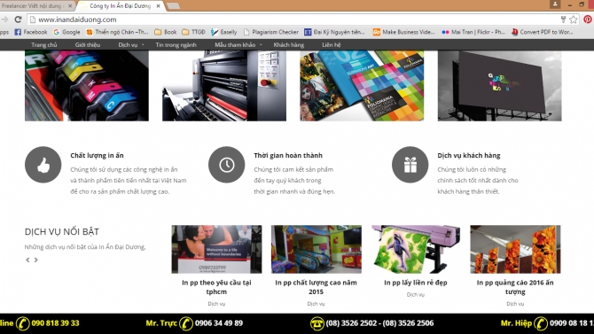 Cập nhật nội dung cho trang web